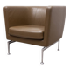 Vitra Suita Club Armchair Camel Leather Armchair