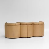 Vintage DS-800 “Biscuit” sofa by De Sede – beige leather 1970s