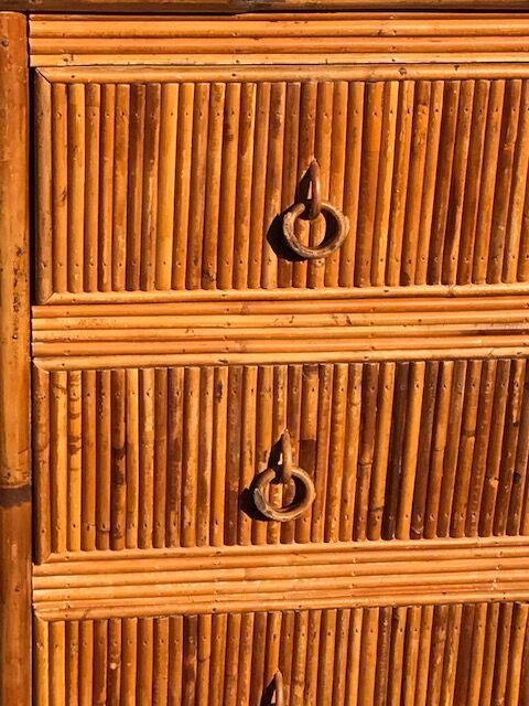 Rattan dresser