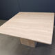 Vintage travertine dining table, 1970s