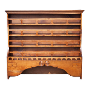 Vaisselier bois vintage, étagère
