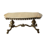 Brass and onyx coffee table