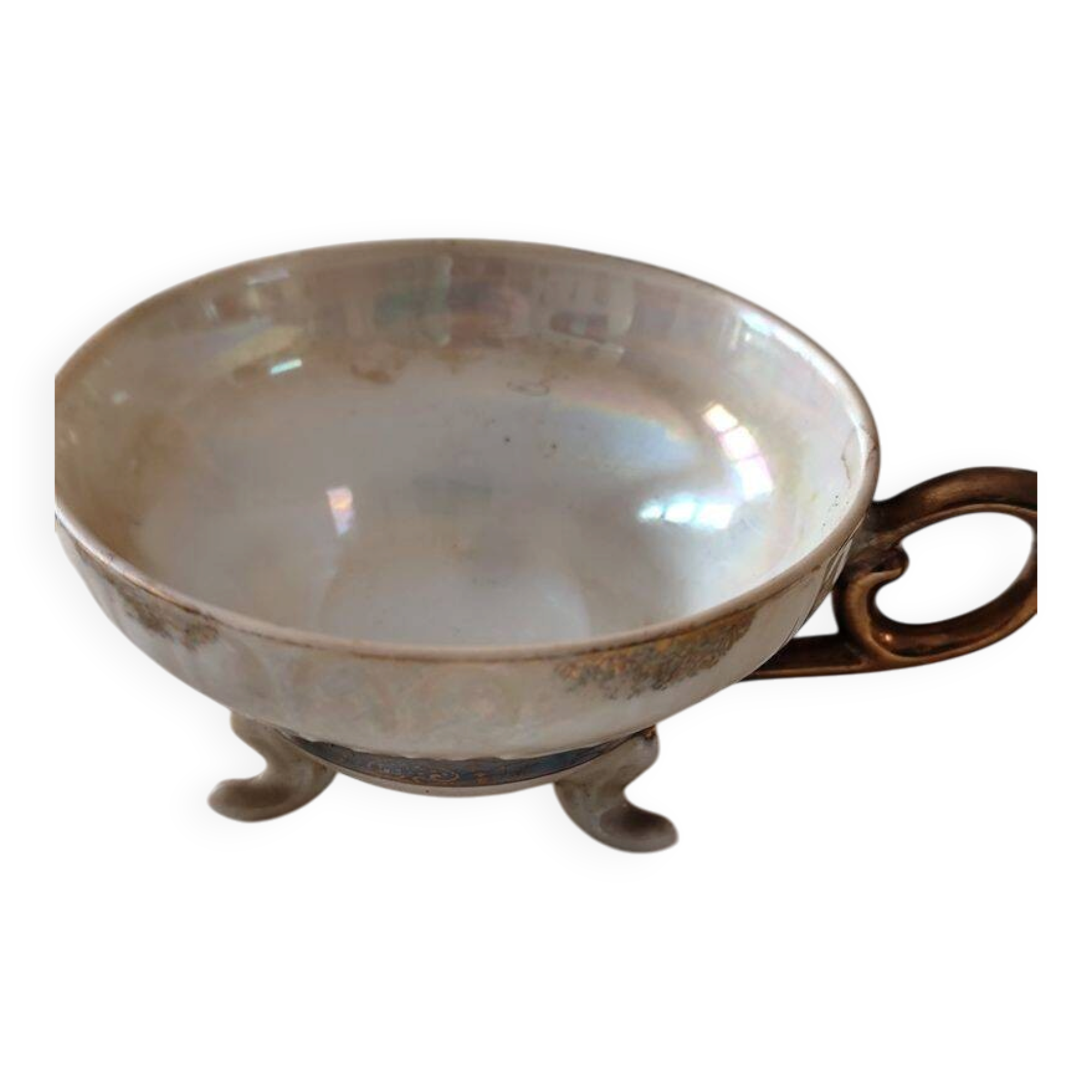 Antique pearlescent porcelain cups