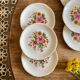 Set of 6 vintage plates from the gien manufacture