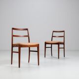 Arne Vodder model 430 dining chairs rosewood Sibast Mobler Denmark 1960