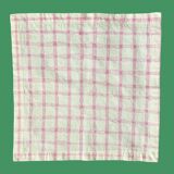 Serviette vichy rose