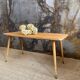 Raw wood coffee table & compass legs