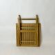 Vintage design solid wood folding scissor table from the 1970s