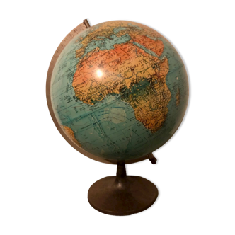 Mappemonde lumineuse vintage