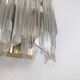 Brass and Murano wall light by Venini by Novaresi