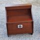 Pair of bedside tables from the 70s in rosewood stained oak veneer