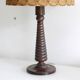 Lampe en bois tourné 1960