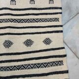 Corridor Kilim black and white handmade v