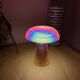 Lampe champignon mosaïque multicolore
