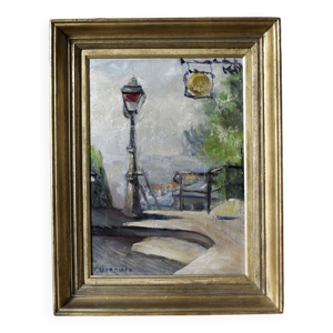 Huile sur toile Montmartre