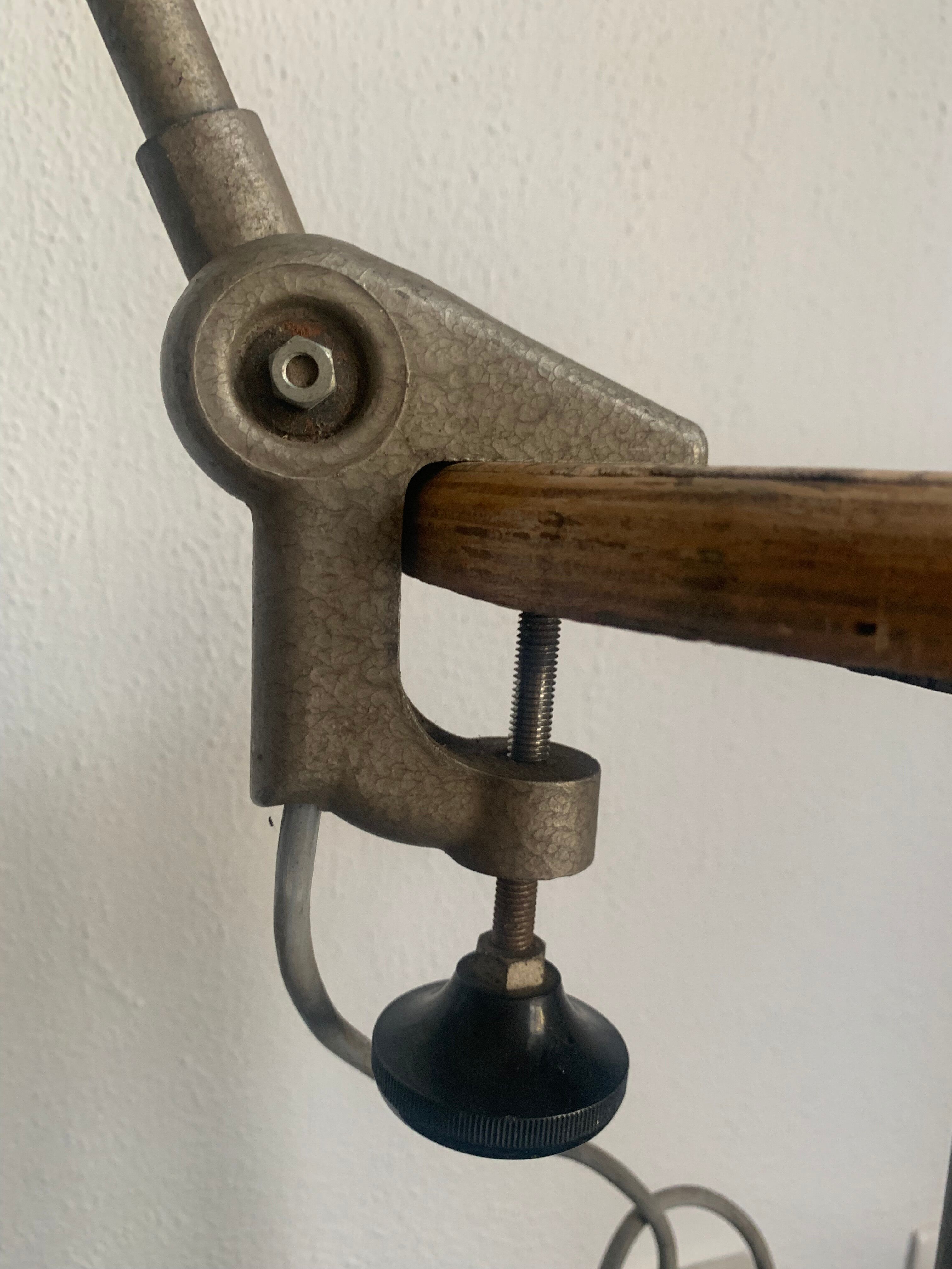 Vintage lamp 1950 Lumina industrial factory workshop - 80 cm