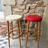 Pair of tapered leg bar stools