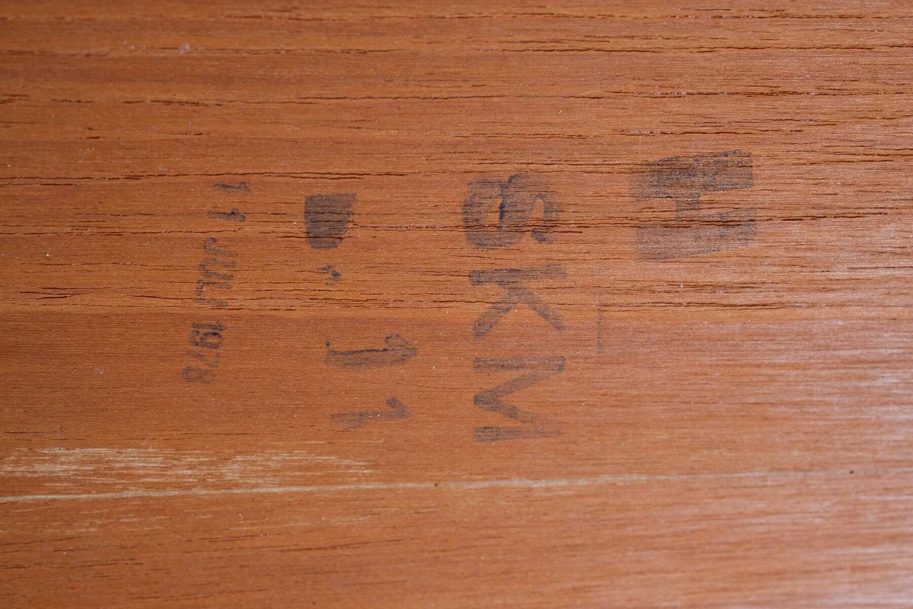 Side Table in Teak and Oak, Denmark, 1960s