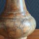Vintage Table Lamp in Sculpted Alabaster – Base in Natural Stone