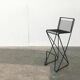 German bar stool Kreuzschwinger postmodern by Till Behrens for Meyer Stahlmöbel, 1980s