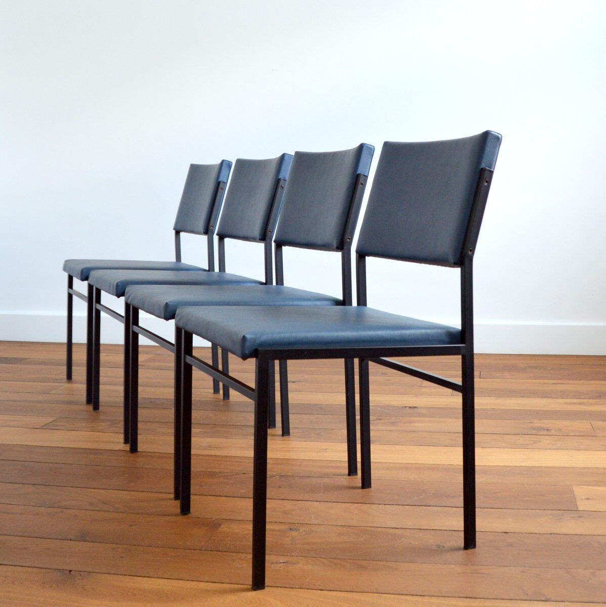 Suite of 4 chairs by Gijs Van Der Sluis 1950s