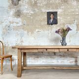 Solid oak farm table