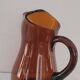 60's amber glass pitcher