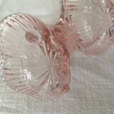 Pink double glass salt shaker