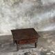 Petit écritoire table basse ancienne indonésienne en teck H33 40,5x55