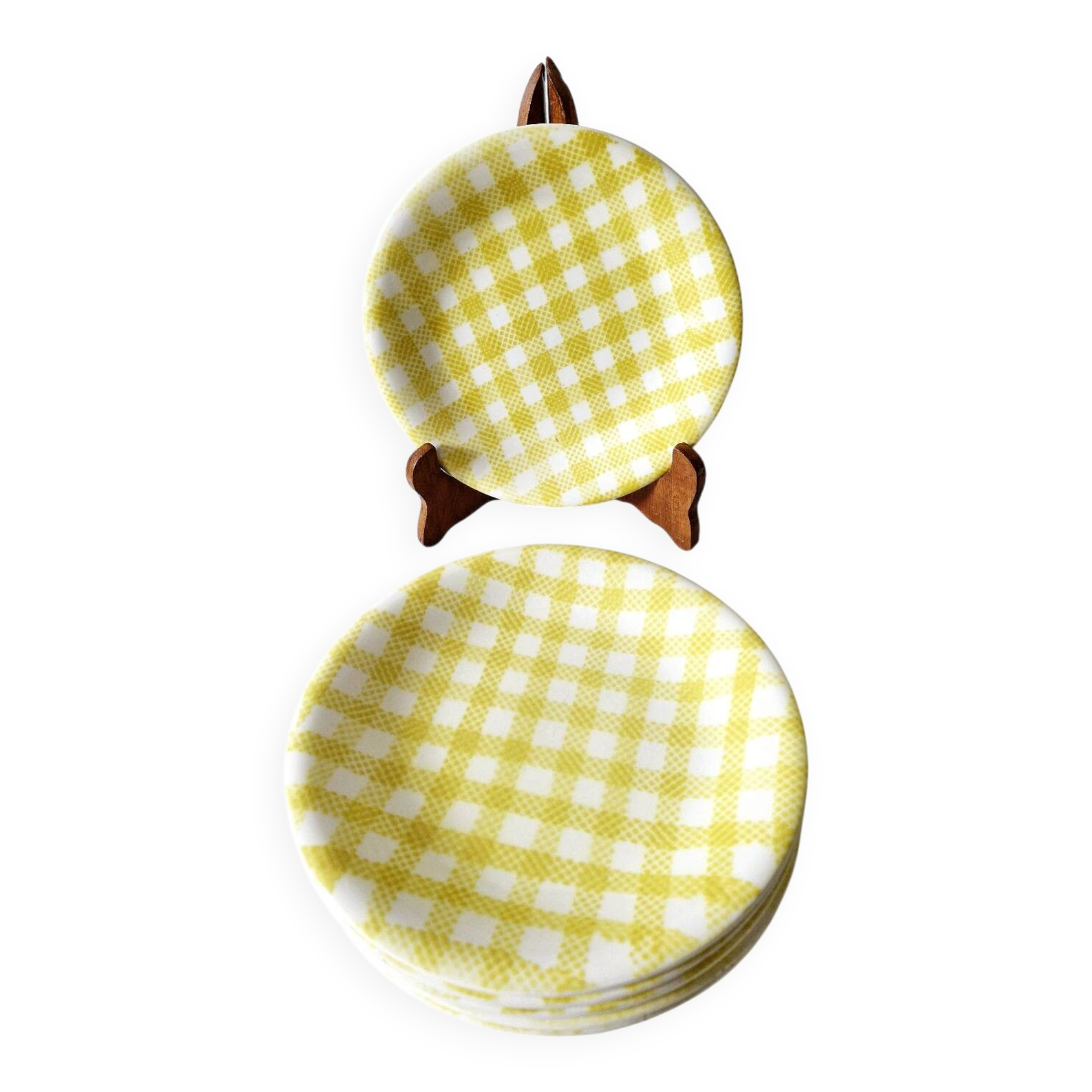6 dessert plates Salins model Raphaël from the 1950s