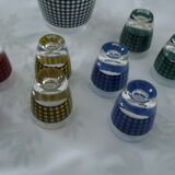 Vintage crystal arque liqueur service