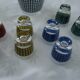 Vintage crystal arque liqueur service
