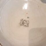 Soupière carnations faience Creil Montereau