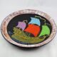 Ceramics plate cerenne "bateau" Vallauris 50/60 crociani/capron/chabaneix.