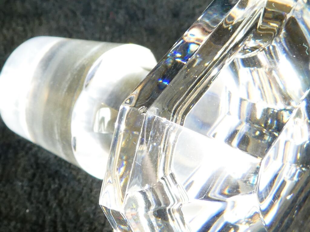 Carafe a whisky in crystal from Baccarat modele harcourt signed