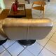 Pair of leather design armchairs