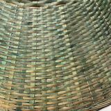 Suspension in green braided rattan