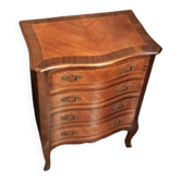 Chiffonnier marqueté ancien 4 tiroirs 56 x 36 H 71
