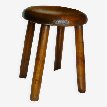 Tabouret vintage 1960 en pin