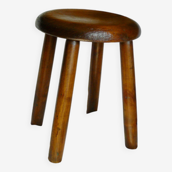 Vintage stool 1960 in pine