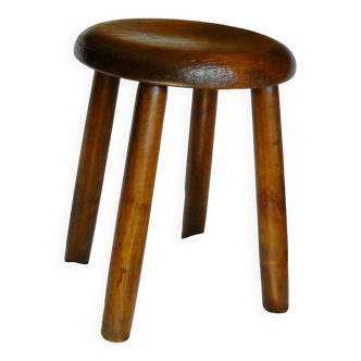 Tabouret vintage 1960 en pin