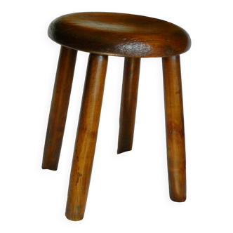 Vintage stool 1960 in pine