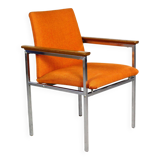 Danish orange chair by Sigvard Bernadotte for France & Søn 1970s