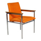 Danish orange chair by Sigvard Bernadotte for France & Søn 1970s