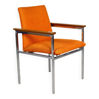 Danish orange chair by Sigvard Bernadotte for France & Søn 1970s