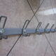 Metal school coat holder