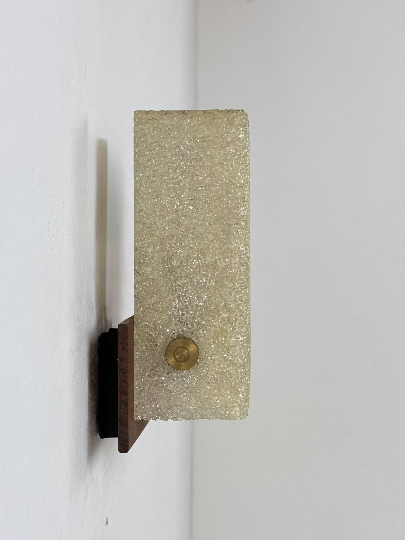 Vintage wall light, Perspex and wood, France, 1960.