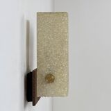 Vintage wall light, Perspex and wood, France, 1960.
