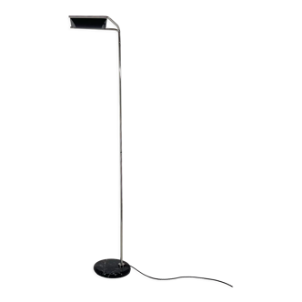 1970's Chrome & Marble Floor Lamp by Bruno Gecchelin for Guzzini, Italy