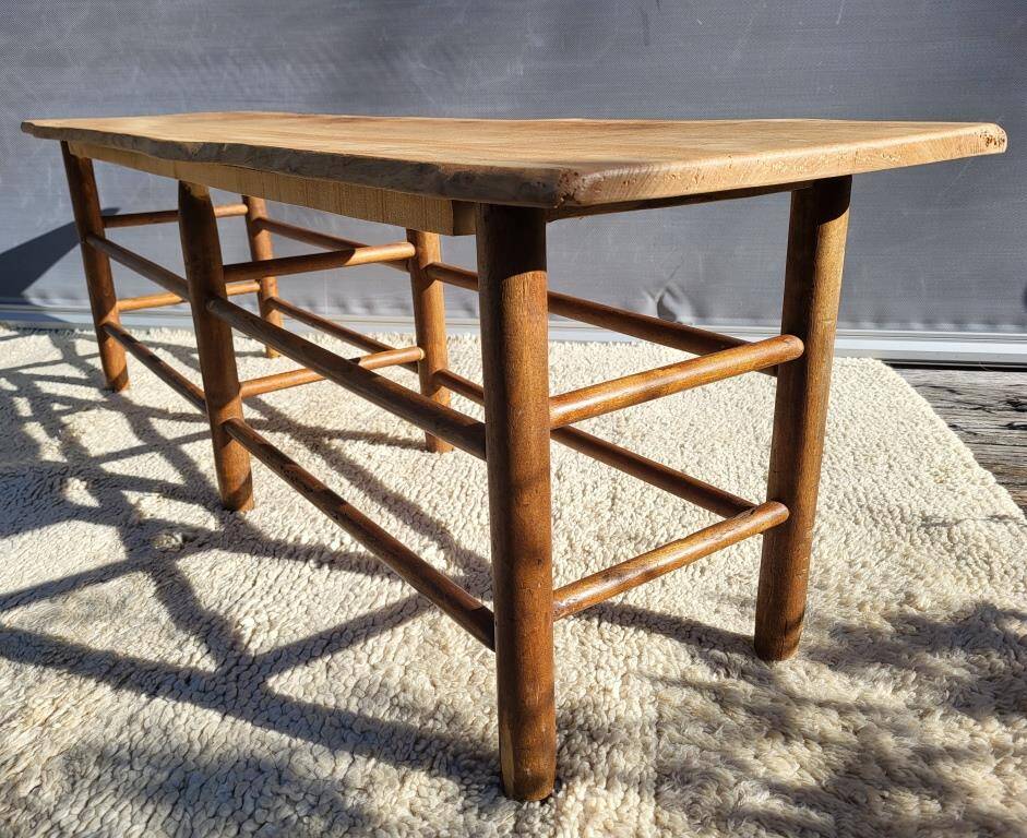 Farmhouse bench-table with a natural feel